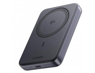 Ugreen 55135B 10K, Μαγνητικό Power Bank 10.000mAh Qi2 Certified 15W MagSafe για iPhone, Black