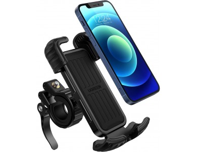 Ugreen Bicycle Phone Holder,  4.7" - 6.8" Mobile Phone Holder for Bicycle, Black