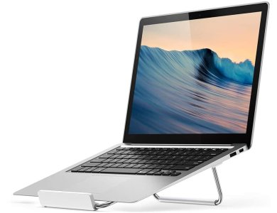 Ugreen Portable Laptop Stand, Εργονομική Βάση με Ρυθμιζόμενο Ύψος & Αναδιπλούμενη για Laptop 12-15.6" - 80348, Silver