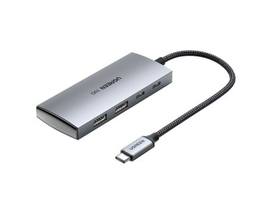 Ugreen Slim 4-1 USB-C USB 3.1 Gen2 10Gbps Hub Adapter με 2*USB-A + 2*USB-C Θύρες - 30758