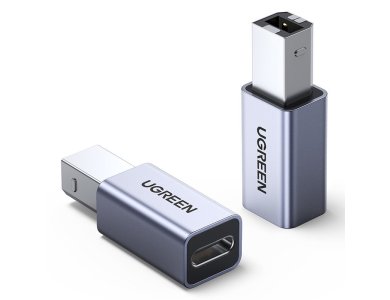 Ugreen USB-C Female to USB-B Adapter - 20120, Silver