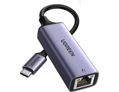 Ugreen USB-C to Gigabit Ethernet Adapter / Hub, Silver