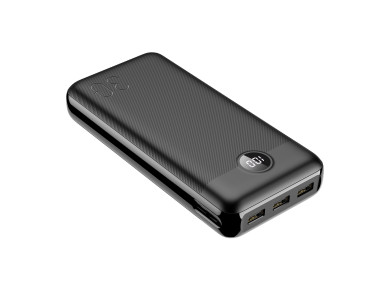 Veger VP3008 30000 PD 20W USB-C Power Bank 30.000mAh Power Delivery & QC3.0, Black