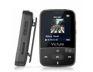 Victure M3 MP3 Player 16GB Clip Sport BT4.0, Μαύρο
