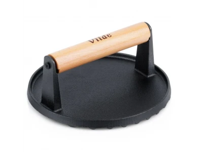 Vilde Cast Line, Burger Press Cast Iron, Πρέσα για Μπιφτέκια από Μαντέμι 17.5cm