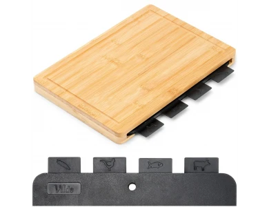 Vilde Chopping Boards with Stand, Επιφάνειες Κοπής με Βάση από Μπαμπού σετ των 5