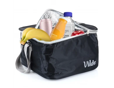 Vilde Cooler Bag Ισοθερμική Τσάντα Ώμου Θερμός 18L 31x32x20cm, Αδιάβροχη, Black
