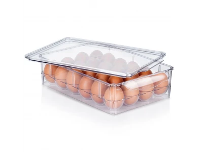 Vilde Egg Holder for 24 Eggs, Organizer Βάση Οργάνωσης Αυγών Ψυγείου με Καπάκι για 24 Αυγά