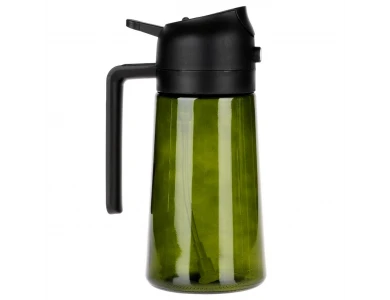 Vilde Oil Sprayer 450ml, Γυάλινο Δοχείο Λαδιού Σπρέι, Black / Dark Green