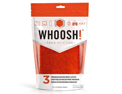 Whoosh! 3XL Premium Microfiber Cloth, Καθαριστικά Πανάκια με Μικροΐνες 35x35cm, Σετ των 3