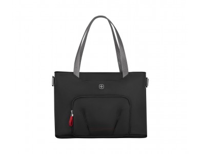 Wenger Motion Deluxe Tote Bag for Laptop up to 15.6" & Case for Tablet, Chic Black
