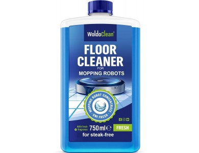 WoldoClean Floor Cleaner 750ml, Concentrated Floor Detergent for use with Robotic Vacuum Cleaners, Unifresh