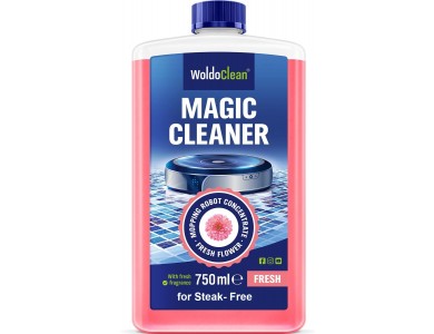 WoldoClean Magic Cleaner 750ml, Concentrated Floor Detergent for Tiles & Use with Robotic Vacuum Cleaners, Fresh Flowers