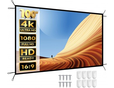 Yaber YS-100F Projector Screen 100'', 225x128 16:9, Foldable Outdoor Screen