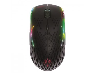 Zeroground MS-4200WG HASIBA v3.0 RGB RGB Optical Programmable Gaming Mouse, Honeycomb Mouse, 10.400 DPI, 9 Buttons, Black