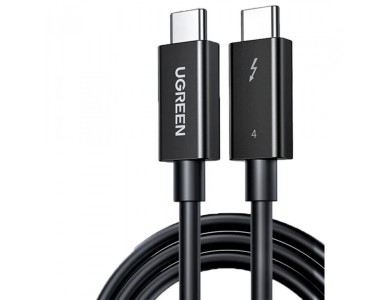 Ugreen Καλώδιο USB-C σε USB-C 2μ. Thunderbolt 4.0 100W / 40Gbps, USB 4.0, 8K@60Hz, Μαύρο