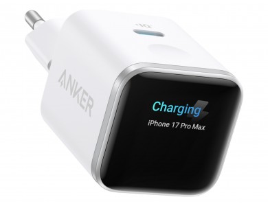 Anker Nano Φορτιστής 45W με Οθόνη, USB-C, Black