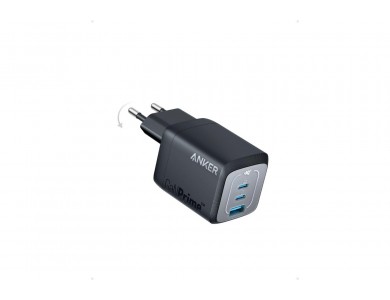 Anker Prime 67W GaN Φορτιστής Πρίζας 3 Θυρών (2x USB-C & USB-A) Power Delivery / PPS, Black
