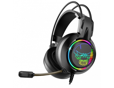 Spirit of Gamer Elite H10 Over Ear RGB Gaming Headset with 3.5mm / USB Connection & Virtual 7.1 Audio - Black