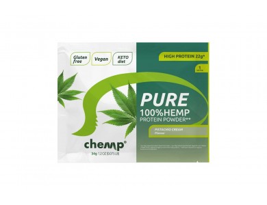 Chemp 100% Hemp Protein Πρωτεΐνη Κάνναβης Pistachio Cream - Συσκευασία 34gr