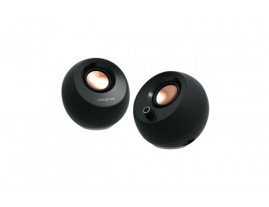 Creative Pebble Pro Ηχεία Υπολογιστή 2.0 με Ισχύ 20W, RGB & Bluetooth 5.3, Μαύρα - ΑΝΟΙΓΜΕΝΗ ΣΥΣΚΕΥΑΣΙΑ