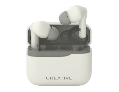 Creative Zen Air Plus ANC Bluetooth 5.3 Earphones TWS with Active noise cancellation, AAC & Wireless Charging, White