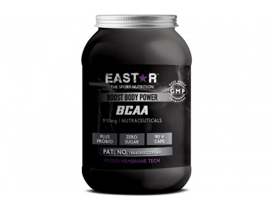 Eastar BCAA X-Large Quality Αμινοξέα, Χωρίς Ζάχαρη & Προβιοτικά 90 Vegan Caps 910mg