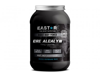 Eastar CRE ALKALYN, Κρεατίνη με Προβιοτικά 150 Vegan Caps 750mg