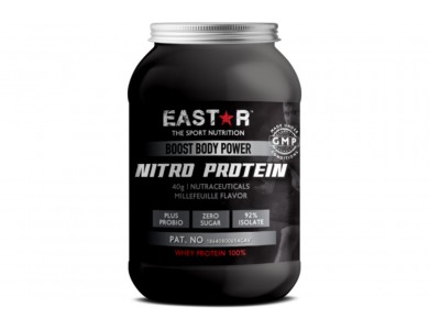 Eastar Nitro Protein 92%, Whey Protein 1kg Πρωτεΐνη Ορού Γάλακτος Ultra Comb με Γεύση Millefeuille