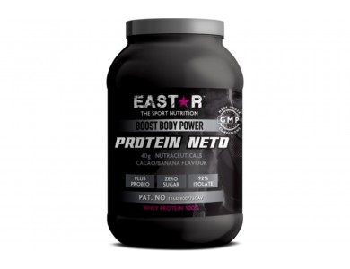 Eastar Protein 92%, Whey Protein Isolate 1kg Πρωτεΐνη Ορού Γάλακτος Neto Anaplasis Cramb & Detox με Γεύση Μπανάνα Σοκολάτα
