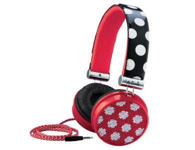 eKids Minnie Mouse Fashion Disney Licensed Wired Headphones for Kids with Volume Limiter and Microphone