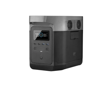 EcoFlow Delta Portable Power Station, 350k mAh, 3300 W / 1260 Wh, 2*60W PD + 4*USB Outputs & Car Input
