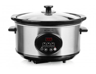Emerio Slow Cooker Χύτρα Αργού Μαγειρέματος 3.5L 240W με Χρονοδιακόπτη & Λειτουργία Διατήρησης Θερμότητας