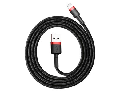 Baseus Cafule Lightning cable 3m for Apple iPhone / iPad / iPod MFi, with Nylon weave, Black