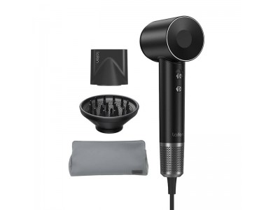 Laifen Premium Swift Hair Dryer, Ionic Blower, 1 Accessory, Case & 1.8m. Cable, 1600W, Silver Black