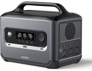 Ugreen GS1200 Portable Powerstation 1200W, with 2*Shucko, 2*USB-C, 2*USB-A & Car Port - 15054