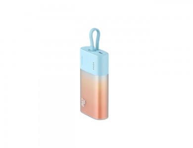 Baseus Popsicle Mini Fast 5.2k Power Bank 5,200mAh with Built-in USB-C Cable, Orange