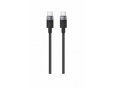 iPEAX Durable Textile USB-C σε USB-C Καλώδιο 1μ. με Νάυλον ύφανση, Black
