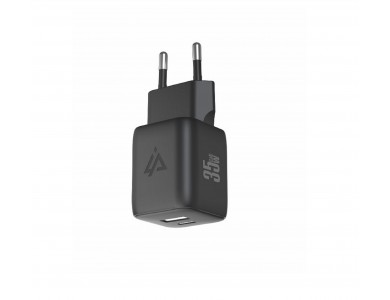 iPEAX GaN 2-Port 35W Power Adapter with Type-C with PD & QC 4.0 & PPS, Black