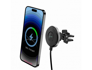 iPEAX Holdex Pro Magnetic Car Phone Mount, Ασύρματος Μαγνητικός Φορτιστής MagSafe 15W & Βάση Αεραγωγού για iPhone