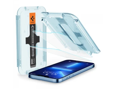 Spigen iPhone 13 Pro Max / 14 Plus GLAS.tR EZ FIT Premium Tempered Glass Screen Protector, με Installation Frame, Σετ των 2