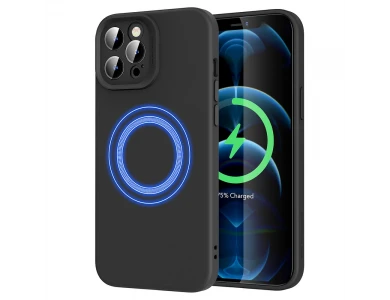 ESR iPhone 12 Pro Max Cloud Soft Θήκη Σιλικόνης με υποστήριξη MagSafe, Μαύρη
