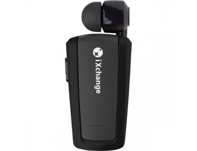iXchange UA25XB In-ear Bluetooth Handsfree Retractable Mini Headset, Black