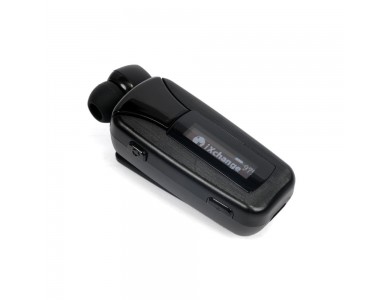 iXchange UA51 Pro In-ear Bluetooth Handsfree Ακουστικό Πέτου, Retractable, Black