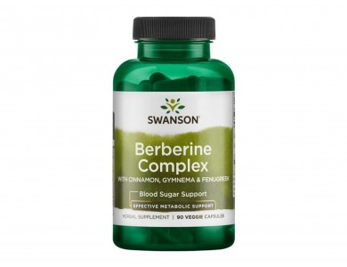 Swanson Berberine Complex with Cinnamon Gymnema & Fenugreek - 90 vcaps