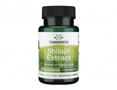 Swanson Shilajit Extract 400mg - 60 vcaps