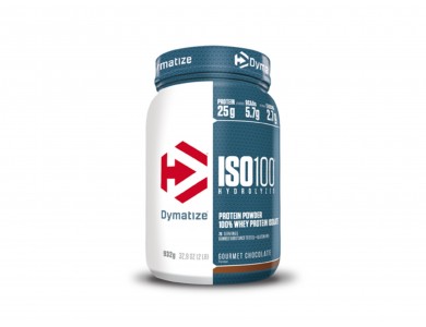 Dymatize ISO 100 Hydrolyzed Πρωτεΐνη Ορού Γάλακτος Χωρίς Γλουτένη με Γεύση Smooth Banana 932gr