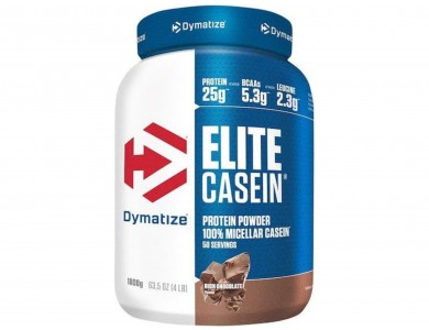 Dymatize Elite Casein Protein Χωρίς Γλουτένη με Γεύση Rich Chocolate 1.8kg
