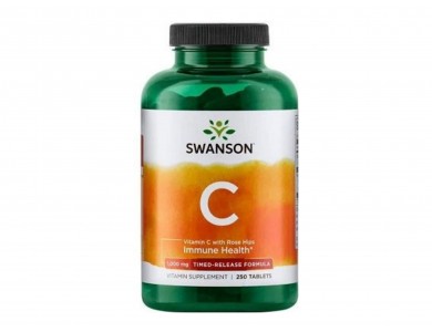 Swanson Vitamin C with Rose Hips Extract 1000mg - 250 caps