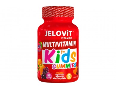 JELOViT Multivitamin For Kids Gummies, 60 ζελεδάκια Mix Σταφυλιών Πολυβιταμίνη για Παιδιά